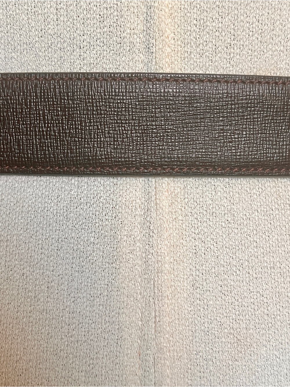 VTG Pierre Cardin Brown Cowhide Leather Logo Belt Retro Classic Old Money - Picture 4 of 11